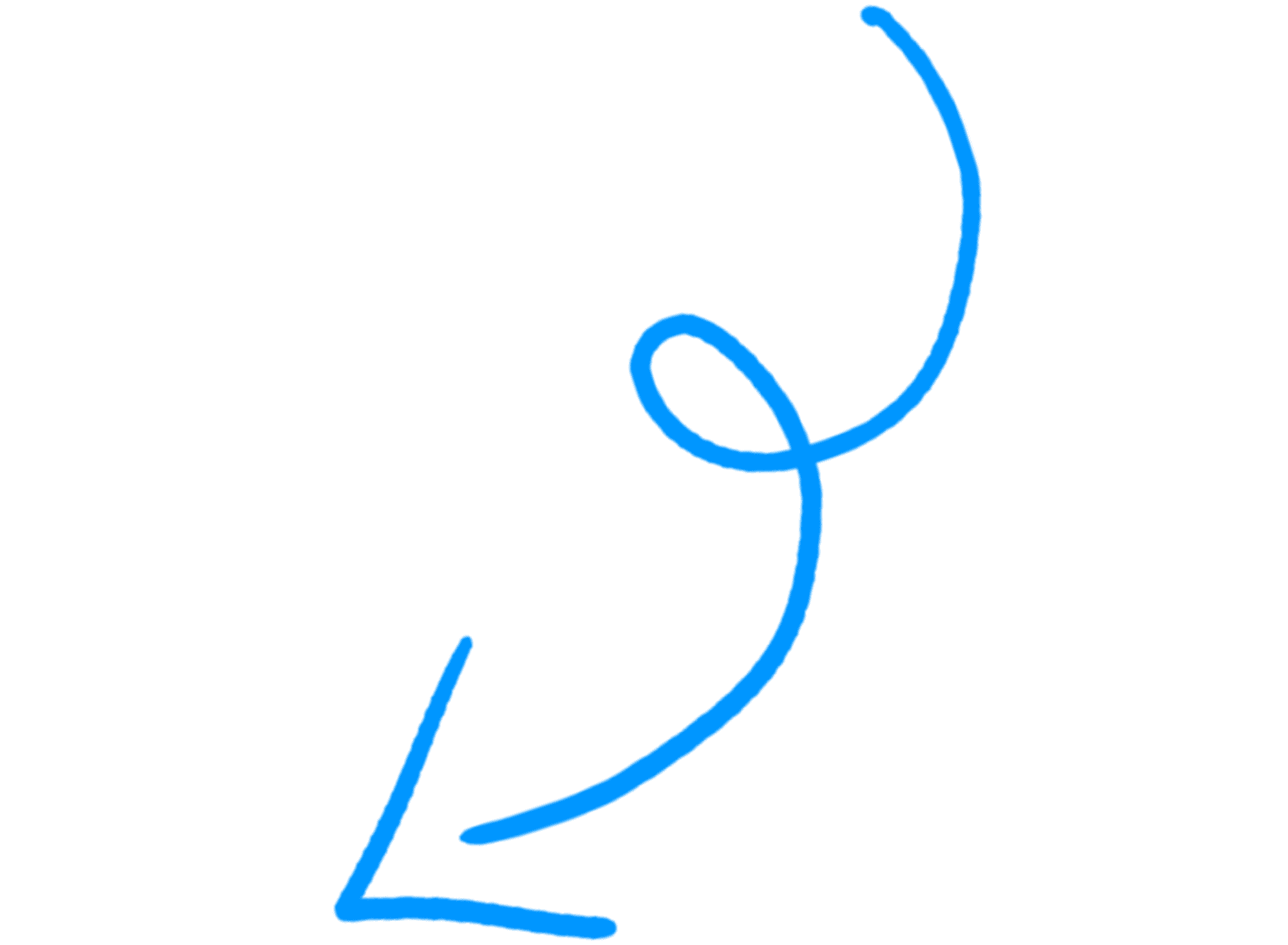 Kudrnatá šipka modrá