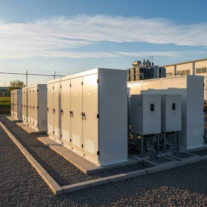 bateriové úložiště BESSv areálu energobox