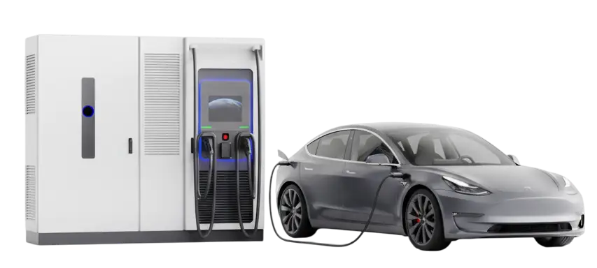 Nabíječka na elektromobily s bateriovým úložištěm