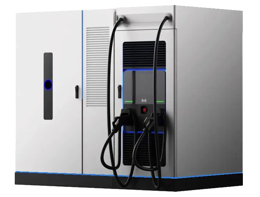 DC nabíjecí stanice s bateriovým úložištěm E-BOX EV